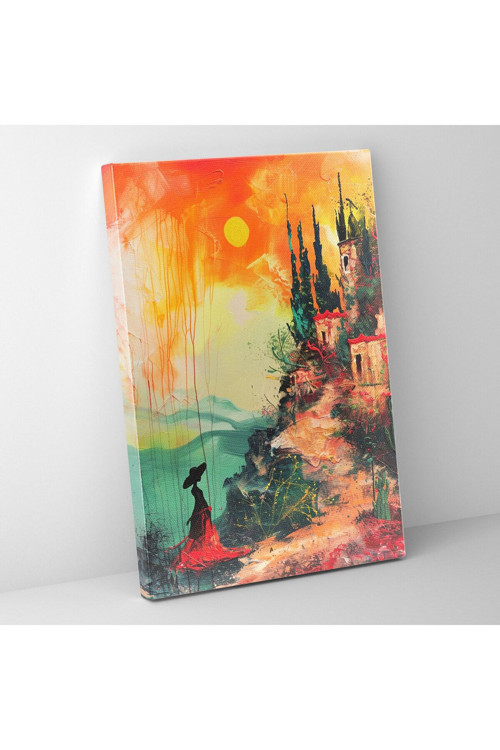 Frida Kahlo Tarzı Duvar Tablosu - Frida Kahlo, Ev Dekorasyonu, Kanvas Tablo, Kanvas Tablo