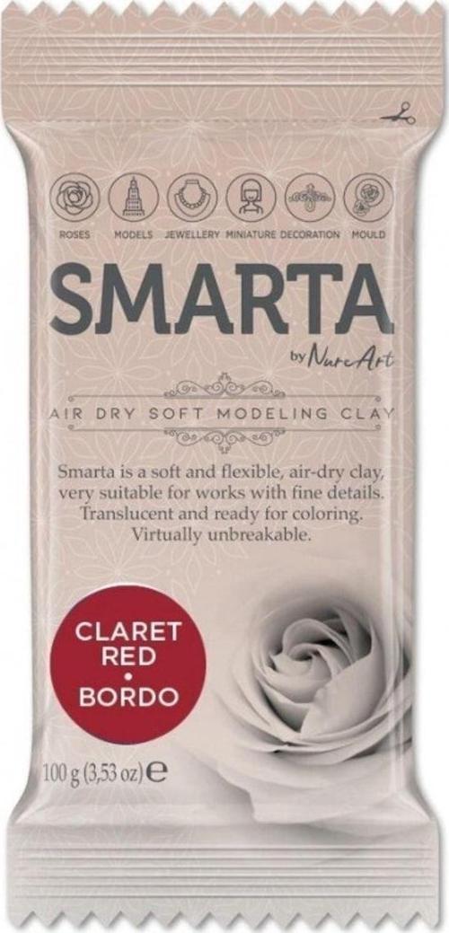 Akıllı Model Hamuru (Modelleme Hamuru) Sanat Kili Bordo 100 Gram (6 Lı Paket) 30000116