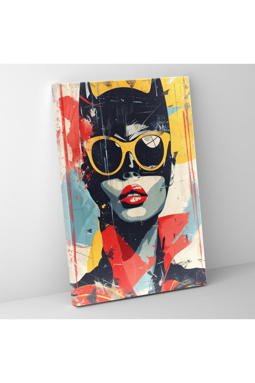 Popart Tarzı Duvar Tablosu - Popart, Ev Dekorasyonu, Popart Tarzı, Kanvas Tablo