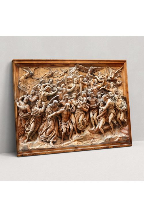 Michelangelo Dramatik İncil Sahnesi Duvar Dekorasyonu, Michelangelo, Kanvas Tablo Duvar Tablosu