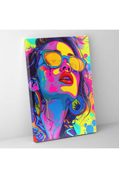 Popart Tarzı Duvar Tablosu - Popart, Kanvas Tablo, Duvar Tablosu, Duvar Dekorasyonu