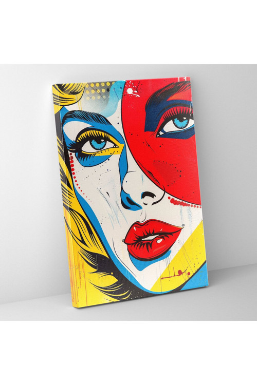 Popart Tarzı Kanvas Tablo - Popart, Ev Dekorasyonu, Duvar Tablosu, Popart Tarzı