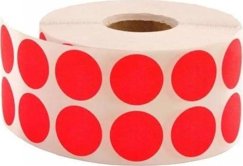 Nokta Etiketi 2500 Lü Tekli Kutu 25 Mm Kırmızı 253301