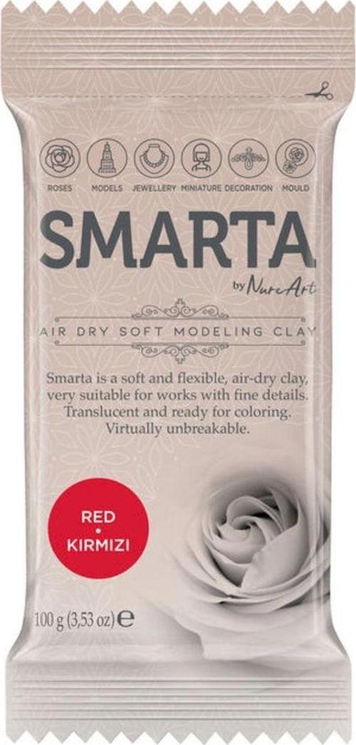 Akıllı Model Hamuru (Modelleme Hamuru) Sanat Kili Kırmızı 100 Gram (6 Lı Paket) 30000108