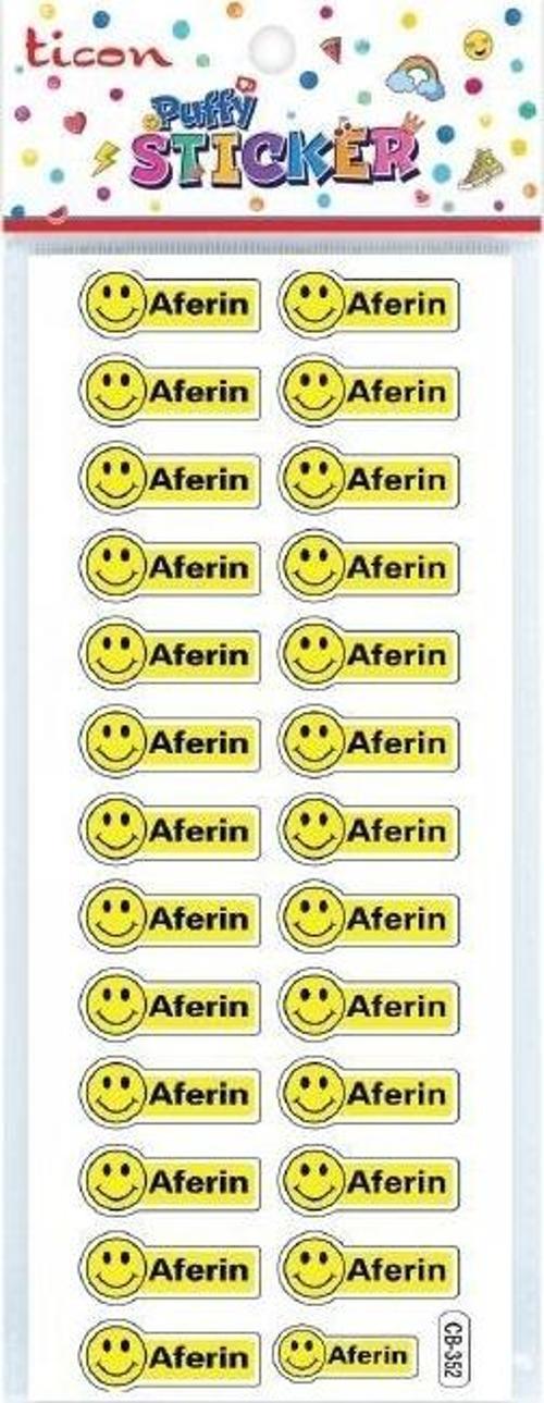 Puffy Sticker Aferin Tps-002/1 348873 (20 Li Paket)