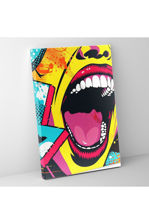 Popart Tarzı Kanvas Tablo - Popart, Ev Dekorasyonu, Retro Tasarım, Duvar Dekorasyonu