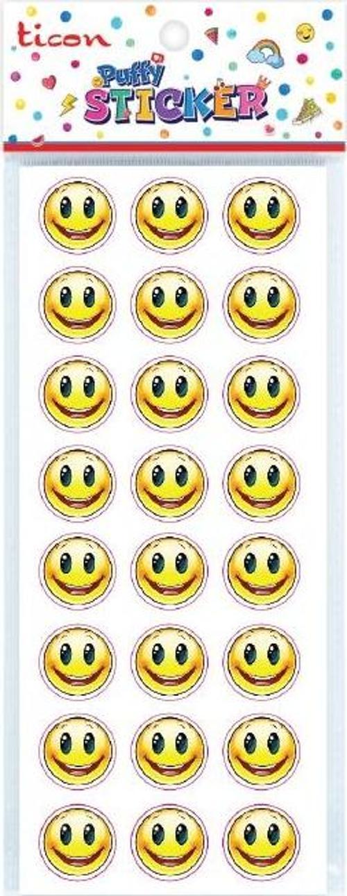 Puffy Sticker Gülen Yüz Tps-001/11 348868 (20 Li Paket)