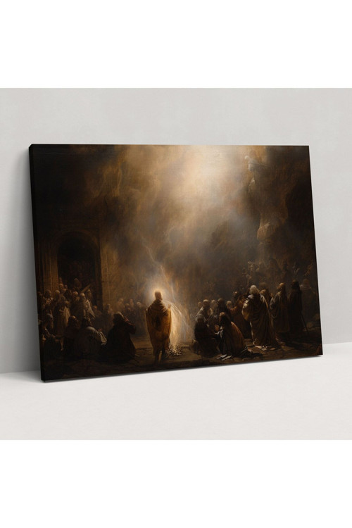Rembrandt İncil Sahnesi Duvar Tablosu - Rembrandt, Kanvas Tablo, Ev Dekorasyonu, Duvar Dekorasyonu