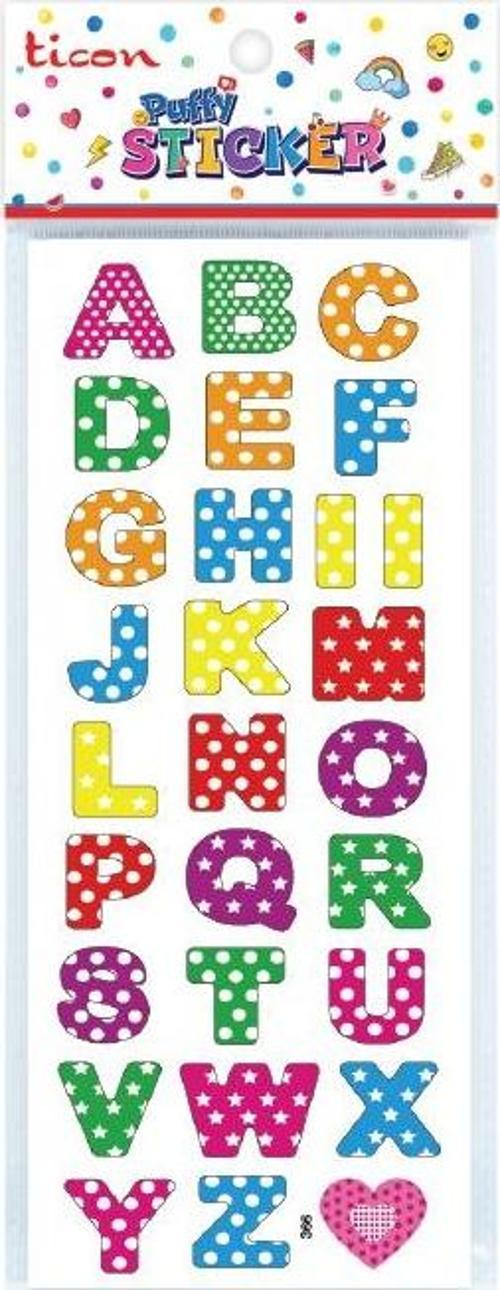 Puffy Sticker Harf Tps-005/3 348890 (20 Li Paket)