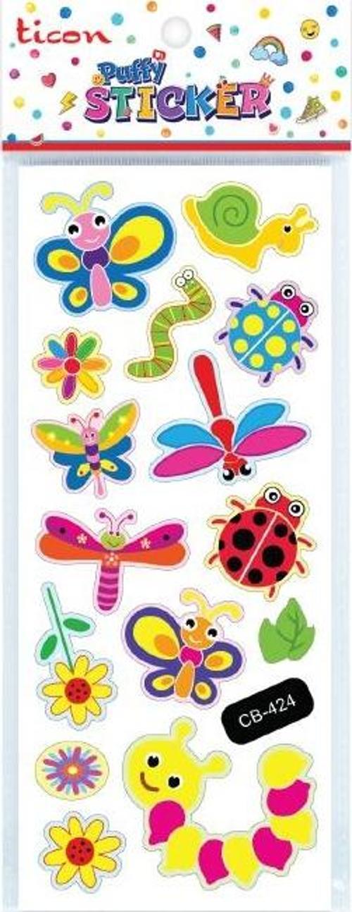 Puffy Sticker Hayvan Figürleri Tps-007/13 348910 (20 Li Paket)
