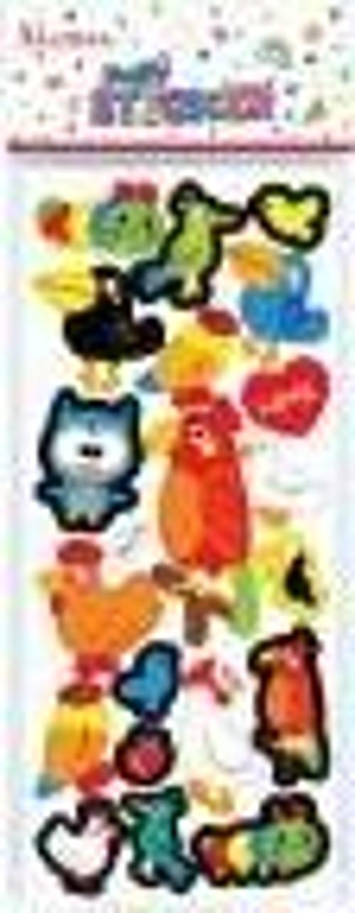 Puffy Sticker Hayvan Figürleri Tps-007/3 348900 (20 Li Paket)