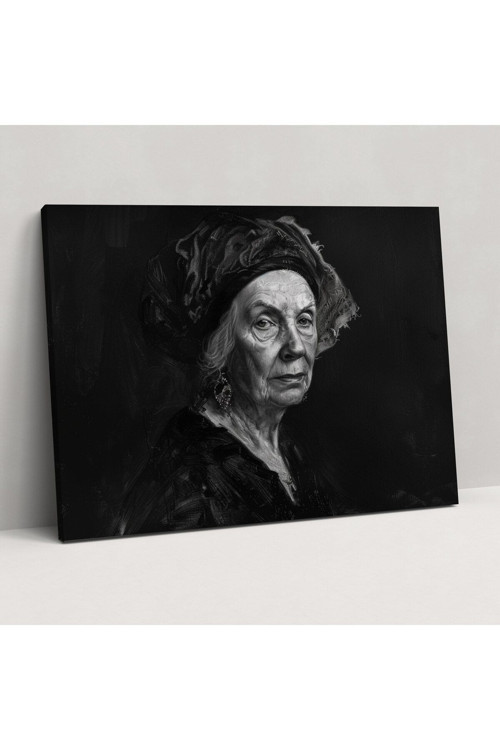 Rembrandt Kadın Portresi Duvar Tablosu - Rembrandt, Ev Dekorasyonu, Kanvas Tablo, Kanvas Tablo