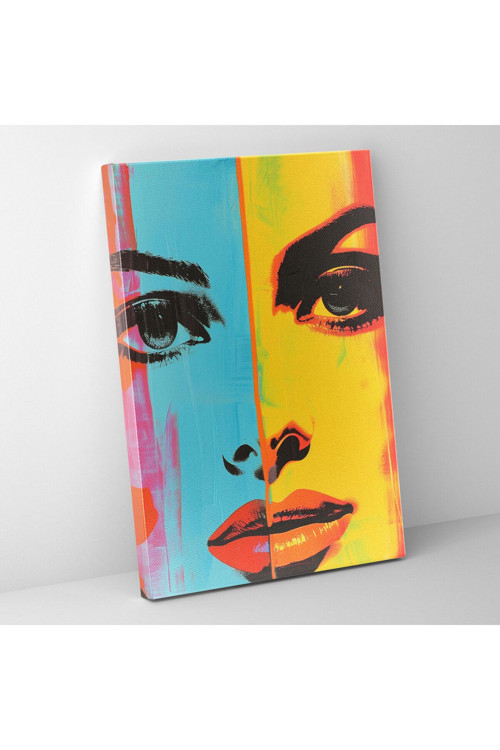 Modern Popart Tarzı Kanvas Tablo - Popart, Kanvas Tablo, Popart Tarzı, Duvar Tablosu