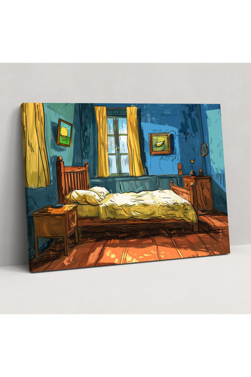 Vincent Van Gogh Yatak Odası Kanvas Tablo, Vincent Van Gogh, Duvar Dekorasyonu, Kanvas Tablo