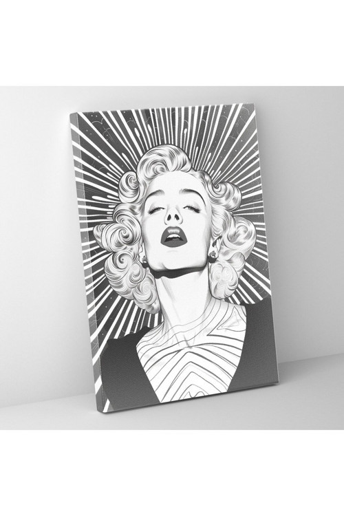 Popart Stili Marilyn Monroe Kanvas Tablo - Popart, Duvar Tablosu, Kanvas Tablo, Kanvas Tablo