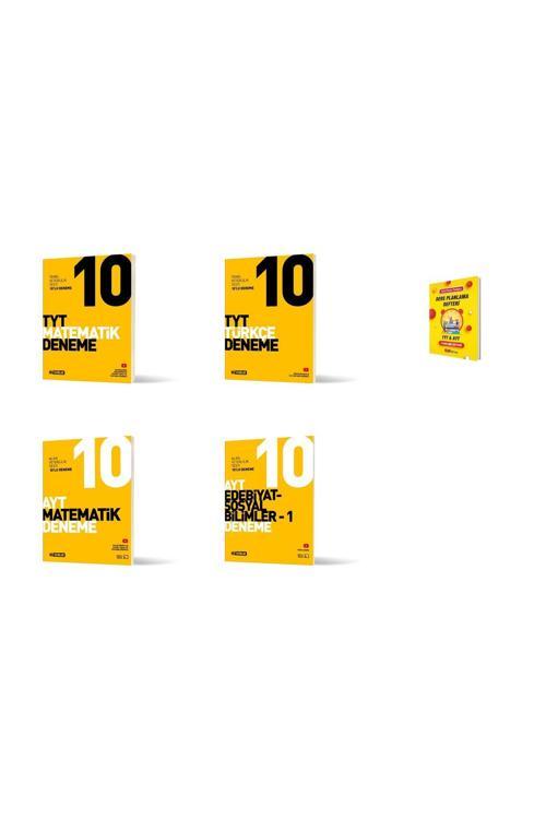Hız Yayınları Tyt Ve Ayt Matematik Türkçe Edebiyat 4Lü Deneme Seti