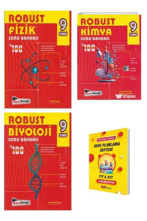 Kafa Dengi Yayınları 9. Sınıf Robust Fizik Kimya Ve Biyoloji Soru Bankası 3Lü Set