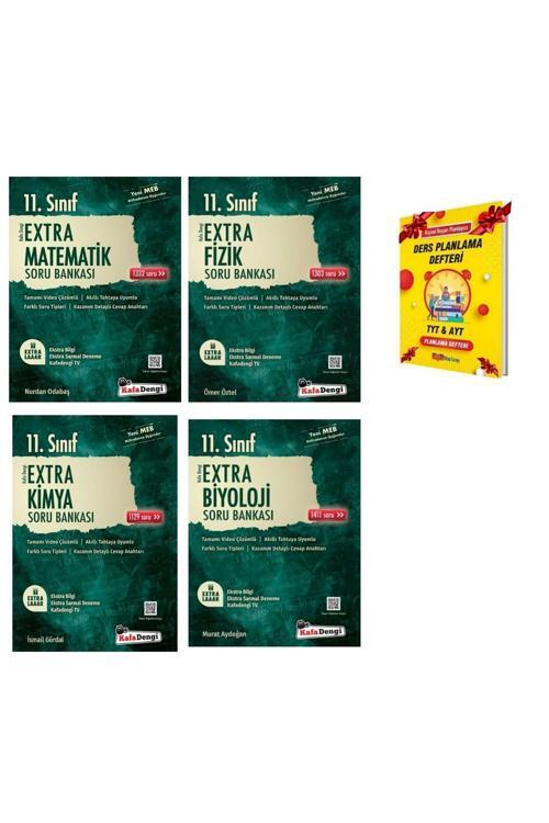 Kafa Dengi Yayınları 11. Sınıf Matematik Fizik Kimya Ve Biyoloji Soru Bankası Extra 4Lü Set