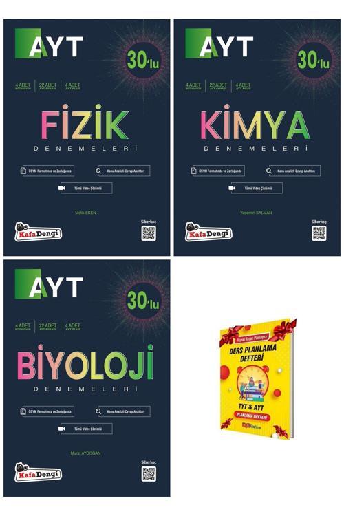 Kafa Dengi Yayınları Ayt Denemeler Fizik Kimya Biyoloji