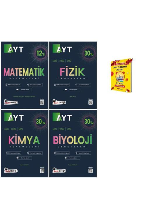Kafa Dengi Yayınları Ayt Denemeler Matematik Fizik Kimya Biyoloji
