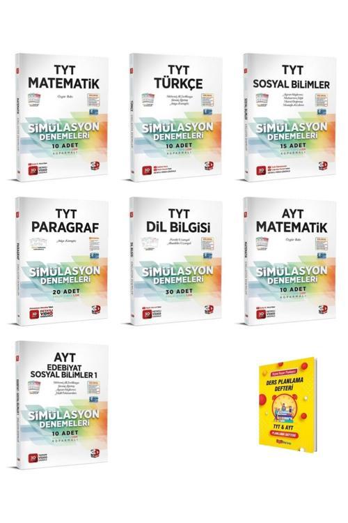 3D Yayınları Tyt Ve Ayt Eşit Ağırlık 7Li Deneme Seti
