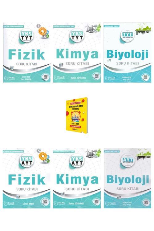 Palme Yayınevi Tyt - Ayt Fizik Kimya Ve Biyoloji Soru Kitabı 6Lı Set