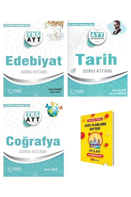 Palme Yayınevi Ayt Edebiyat Tarih Ve Coğrafya Soru Kitabı 3Lü Set