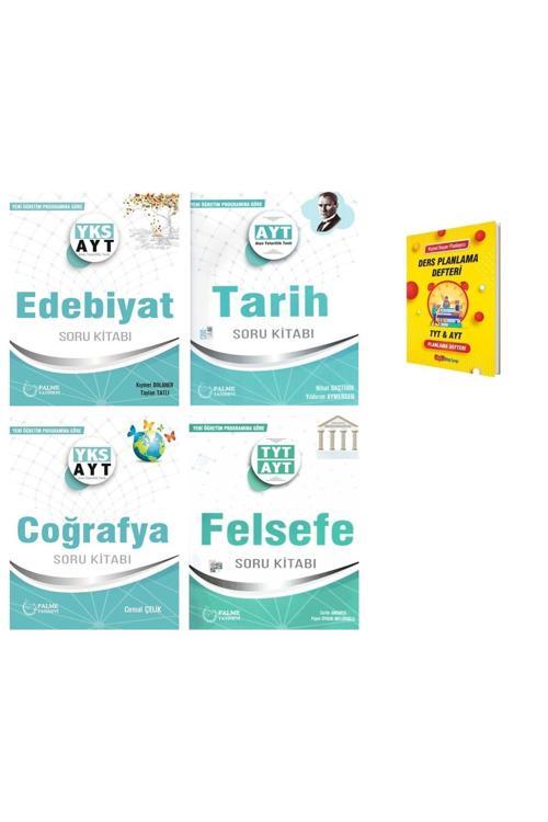 Palme Yayınevi Ayt Edebiyat Tarih Coğrafya Ve Felsefe Soru Kitabı 4Lü Set