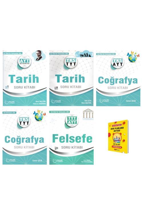 Palme Yayınevi Tyt - Ayt Tarih Coğrafya Ve Felsefe Soru Kitabı 5Li Set
