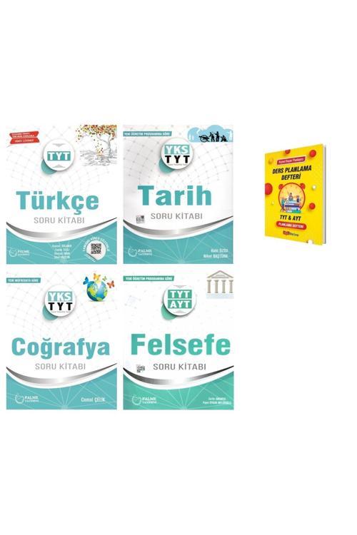 Palme Yayınevi Tyt Türkçe Tarih Coğrafya Ve Felsefe Soru Kitabı 4Lü Set