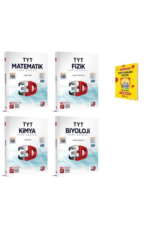 3D Yayınları Tyt Matematik Fizik Kimya Ve Biyoloji Soru Bankası 4Lü Set