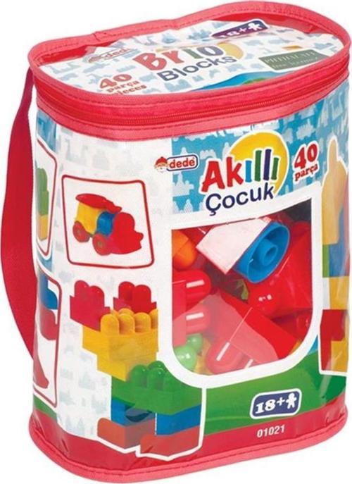 Oyuncak Akıllı Çocuk Büyük Blok Seti Çantalı Lego (40 Parça) 01021