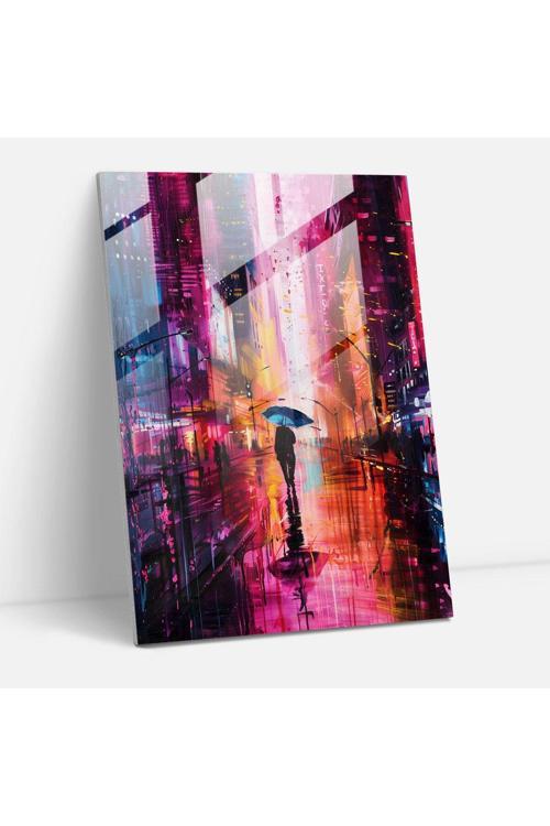 Ashvin Harrison Canlı Şehir Manzaraları Cam Duvar Tablosu, Ashvin Harrison, Modern Sanat