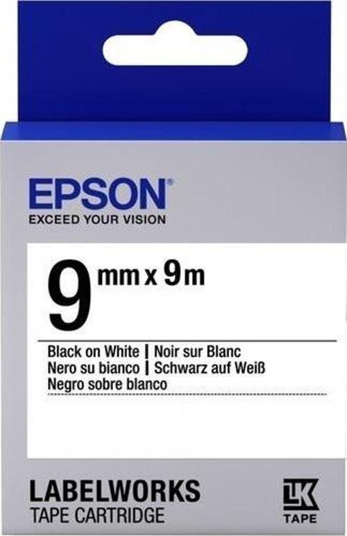 Lk-3Tbn Clear Siyah Üzeri Beyaz 9Mm 9Metre Etiket