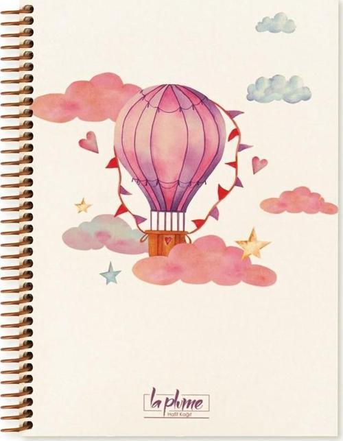 La Plume Balloon 17X24Cm 80 Yaprak Kareli Spiralli Sert Kapak Not Defteri 417992-99