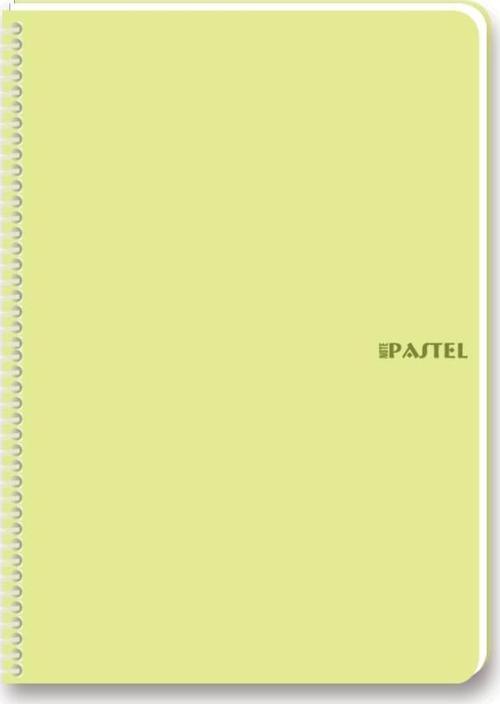 Pastel Note 17X24Cm 80 Yaprak Kareli Pp Kapak Spiralli Defter 60 Gram (6 Lı Paket)