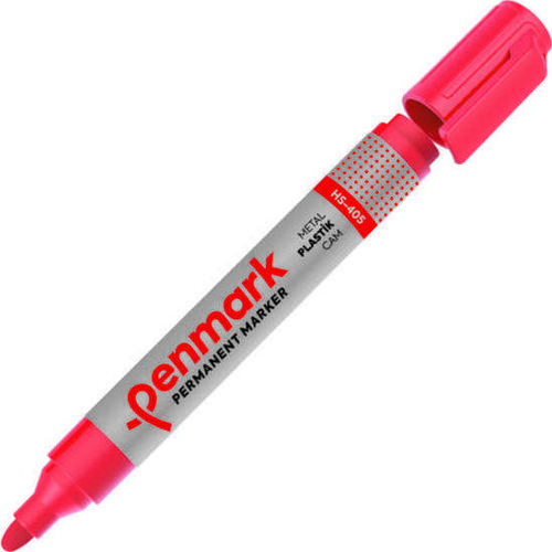Permanent Marker Kalem Yuvarlak Uç Kırmızı Hs405-03 (12 Li Paket)