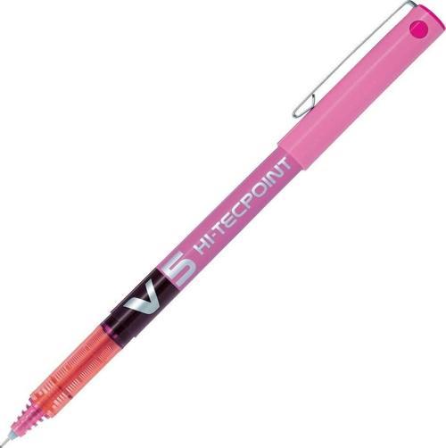 Roller Kalem V-5 Hi-Tecpoint İğne Uç 0.5 Mm Pembe BX-V5-P (12 Li Paket)