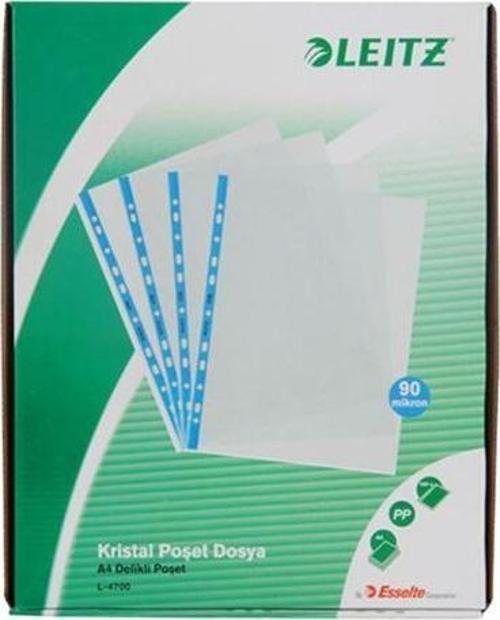 Poşet Dosya A4 Kristal Mavi Kenarlı 47001035 (100 Lü Paket)