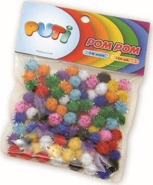 Pom Pom Metalik 10 Mm 100 Lü 4476