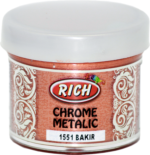 Akrilik Boya Chrome Metalik 50 Cc Bakır 1551