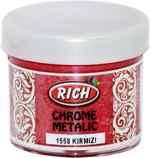 Akrilik Boya Chrome Metalik 50 Cc Kırmızı 1558