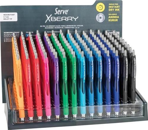 Jel Tükenmez Kalem Xberry 0.5 Mm Karışık Renklerde (126 Lı Paket) SV-XBRGELI0.5-126DP