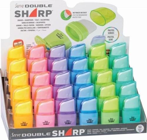 Kalemtraş Silgili Dblsharp Fosforlu Stant (30 Lu Paket) SV-D.SHARP30DPFR