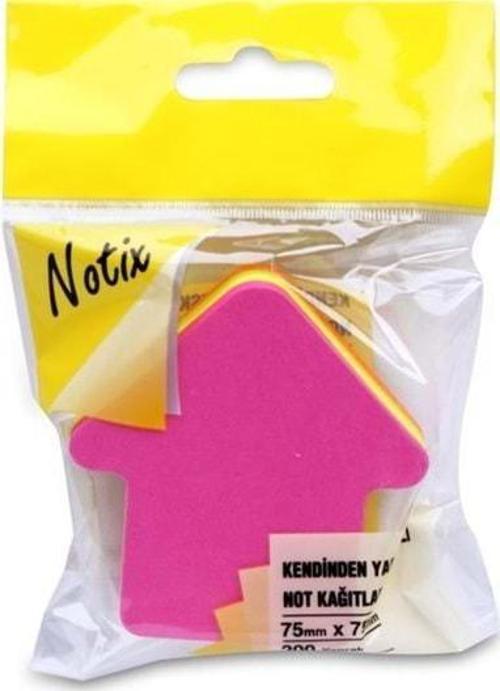 Notix Yapışkanlı Not Kağıdı 4R Ok 200 Yaprak Asmalı N-4R-Ok-Fp