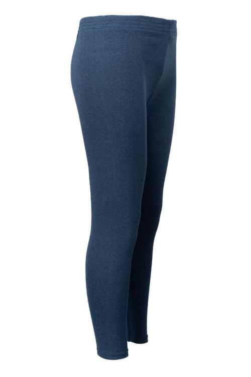 Kadın Kışlık İçik Pijama Pamuklu Kalın İçi Miflonlu Battal Beden Paçası Lastikli Sıcak Tutar Lacivert Standart