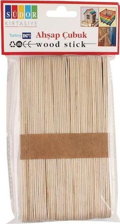 Ahşap Çubuk Büyük Dondurma Çubuğu 50 Li Bs70 (10 Paket)