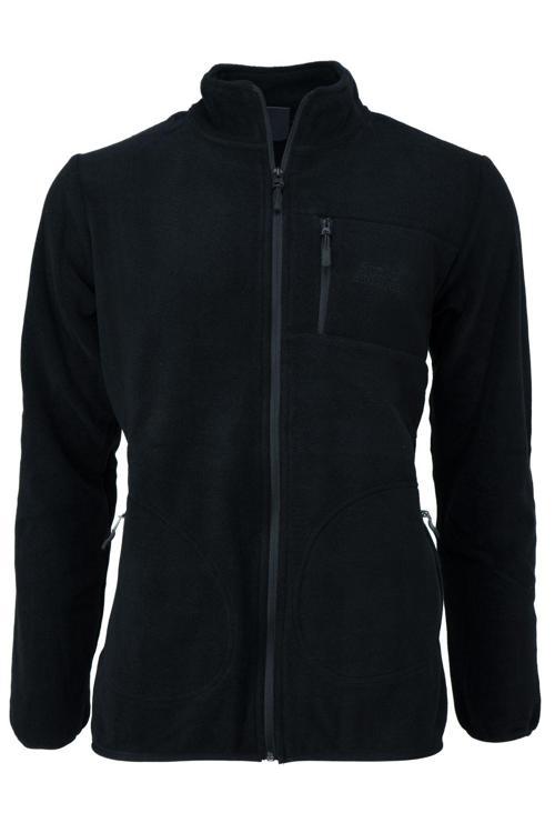 Erkek Kışlık Polar Sweatshirt Hırka Önü Ve Cepleri Fermuarlı Hakim Yaka Tamkalıp Antipilling Siyah L