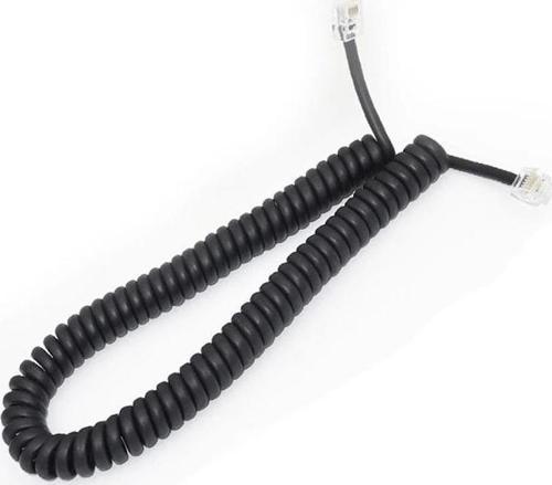 Spiral Siyah Pluglu Ahize Kordonu 30 Cm