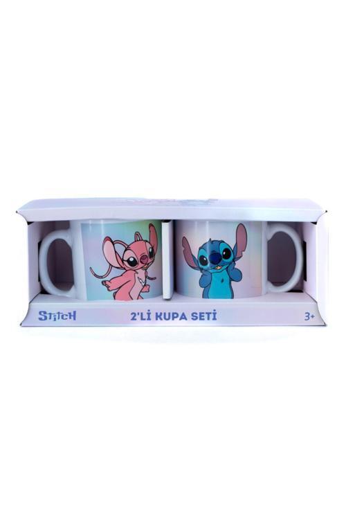 Home Seramik Kupa Bardak Ikili 350 Ml Kuromi Örümcek Adam Stitch Temalı Hediyelik Mavi